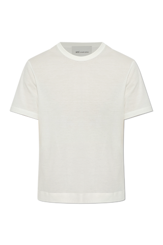 Ami Alexandre Mattiussi WHITE T-shirt with embroidered logo 1