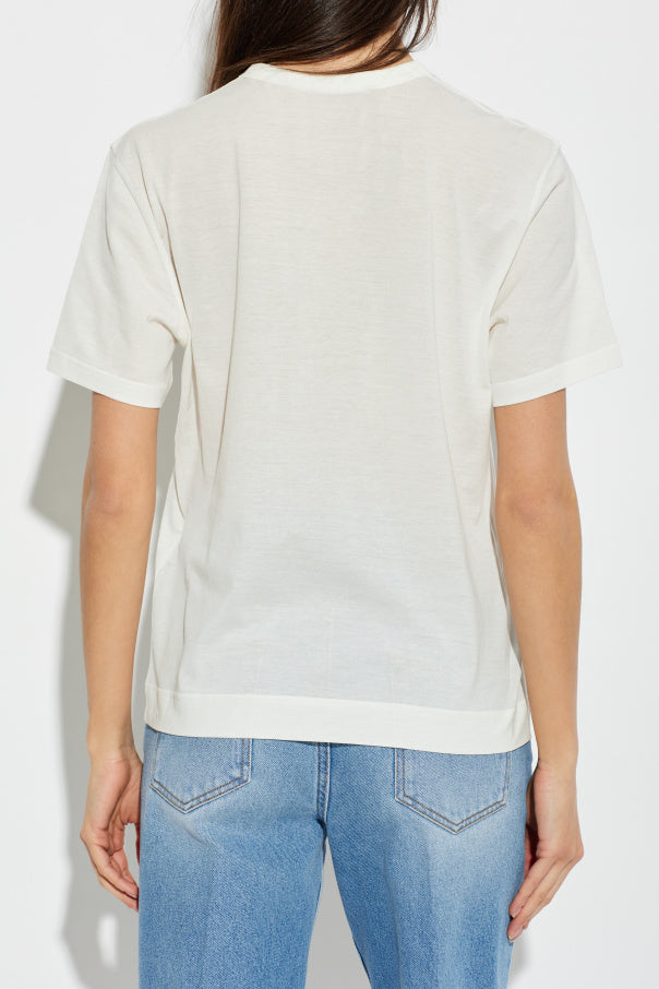 Ami Alexandre Mattiussi WHITE T-shirt with embroidered logo 4