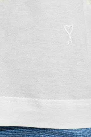 Ami Alexandre Mattiussi WHITE T-shirt with embroidered logo 5