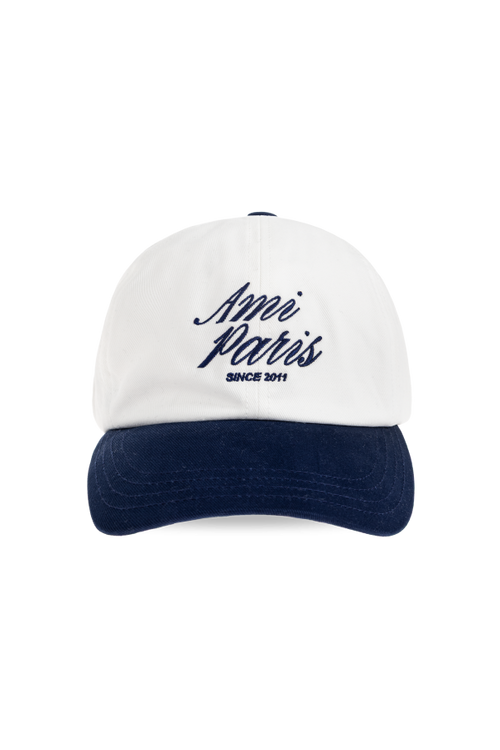 Ami Alexandre Mattiussi WHITE Baseball cap 1