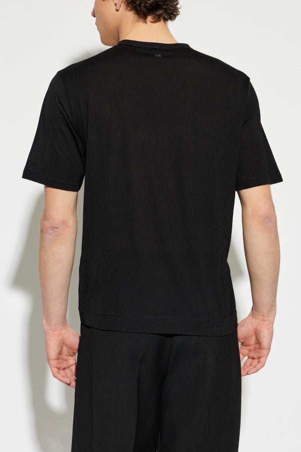 Ami Alexandre Mattiussi BLACK Crew neck T-shirt 4