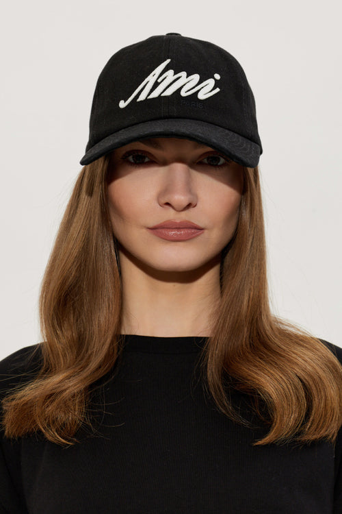 Ami Alexandre Mattiussi BLACK Baseball cap 2
