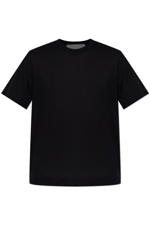 Ami Alexandre Mattiussi BLACK T-shirt with embroidered logo 1