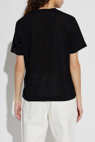 Ami Alexandre Mattiussi BLACK T-shirt with embroidered logo 4