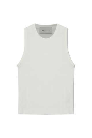 Ami Alexandre Mattiussi WHITE Top with embroidered logo 1