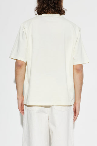 Ami Alexandre Mattiussi cream T-shirt with logo 4