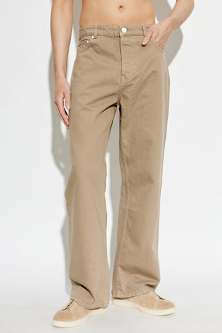 Ami Alexandre Mattiussi BROWN Wide-leg jeans 3