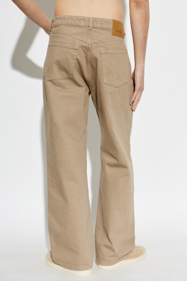 Ami Alexandre Mattiussi BROWN Wide-leg jeans 4