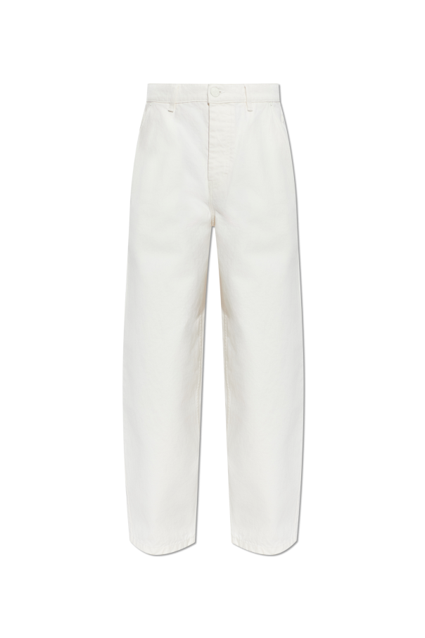 Ami Alexandre Mattiussi cream Wide-leg jeans 1
