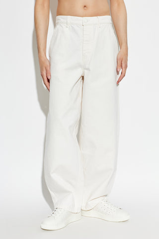 Ami Alexandre Mattiussi cream Wide-leg jeans 3