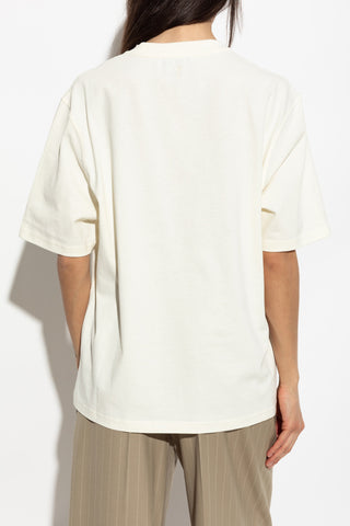 Ami Alexandre Mattiussi cream T-shirt with logo 4