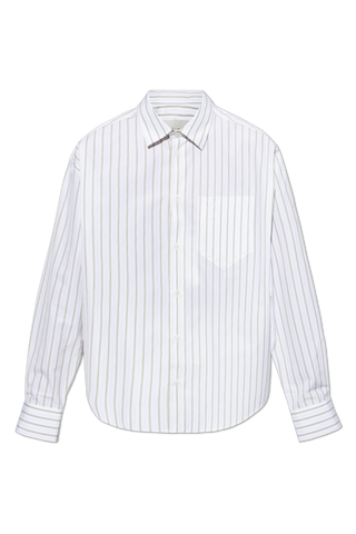 Ami Alexandre Mattiussi WHITE Shirt with a stripe pattern 1