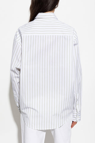 Ami Alexandre Mattiussi WHITE Shirt with a stripe pattern 4