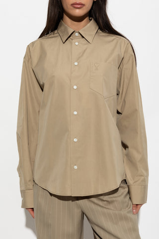 Ami Alexandre Mattiussi beige 'Oversize' type shirt 3