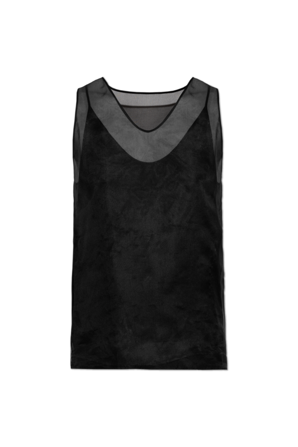 Ami Alexandre Mattiussi BLACK Silk top 1
