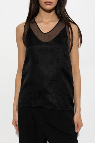Ami Alexandre Mattiussi BLACK Silk top 3