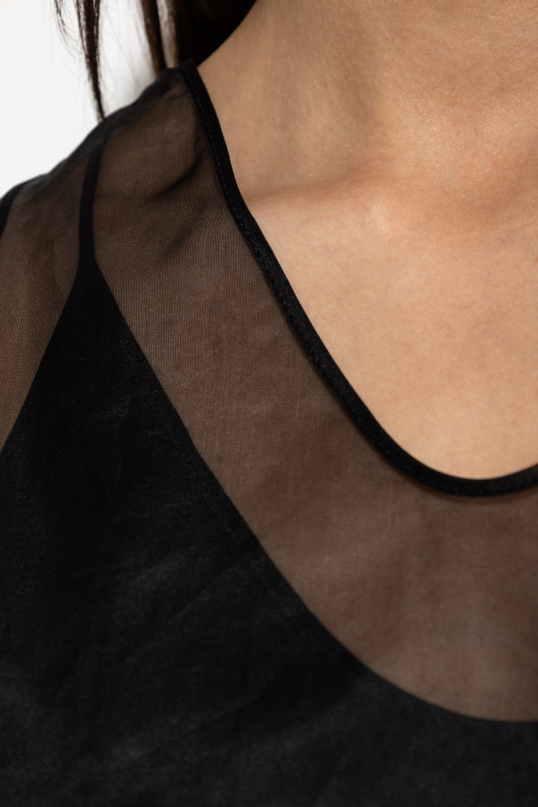 Ami Alexandre Mattiussi BLACK Silk top 5