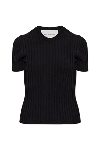 Ami Alexandre Mattiussi BLACK Pleated top 1