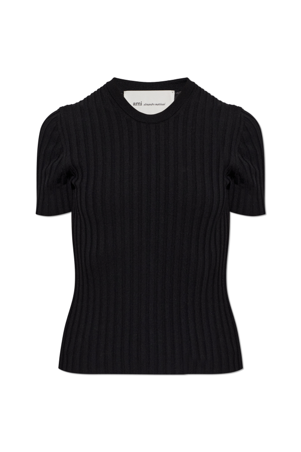 Ami Alexandre Mattiussi BLACK Pleated top 1