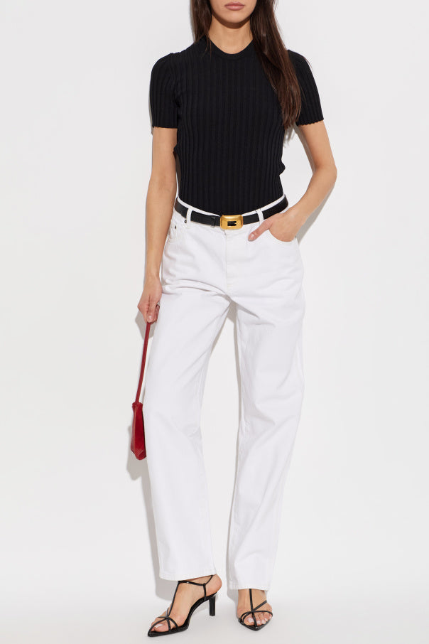 Ami Alexandre Mattiussi BLACK Pleated top 2