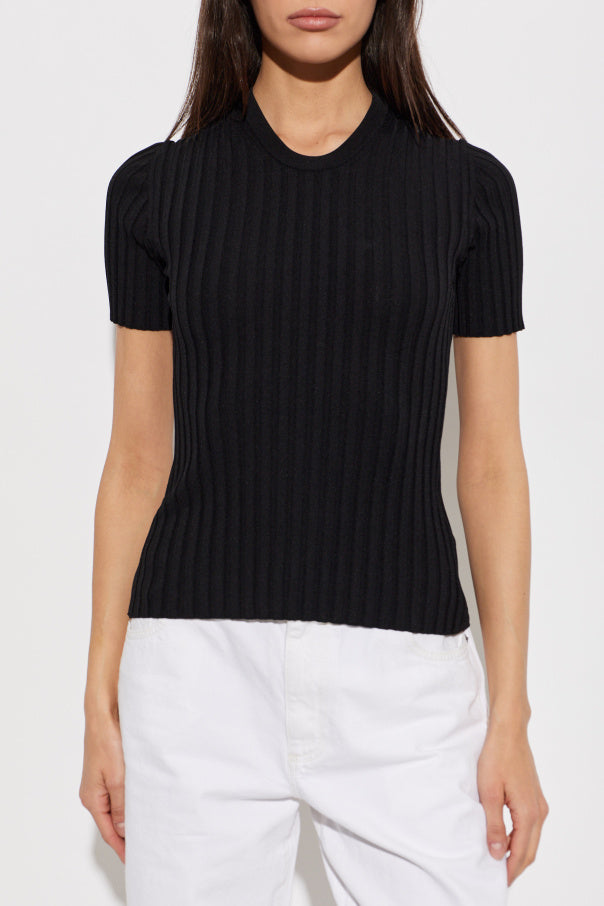 Ami Alexandre Mattiussi BLACK Pleated top 3