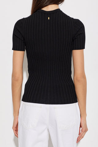 Ami Alexandre Mattiussi BLACK Pleated top 4