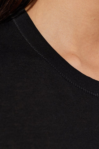 Ami Alexandre Mattiussi BLACK Top with embroidered logo 5