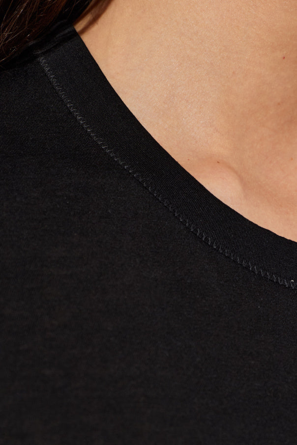 Ami Alexandre Mattiussi BLACK Top with embroidered logo 5
