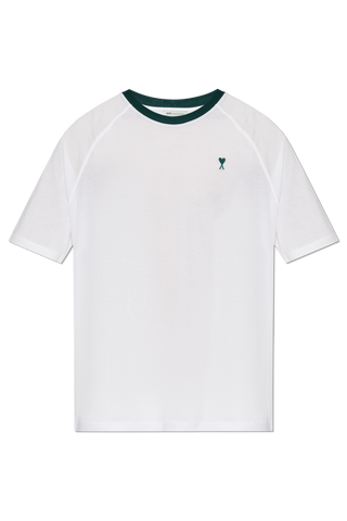 Ami Alexandre Mattiussi WHITE T-shirt with embroidered logo 1