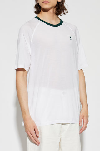 Ami Alexandre Mattiussi WHITE T-shirt with embroidered logo 3