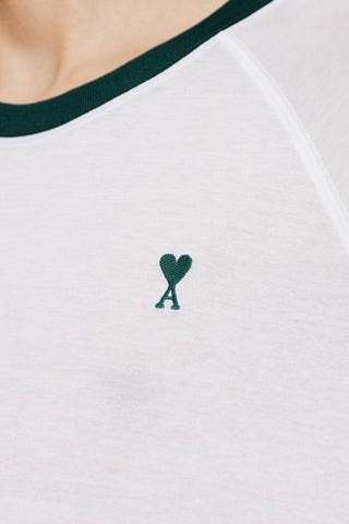 Ami Alexandre Mattiussi WHITE T-shirt with embroidered logo 5