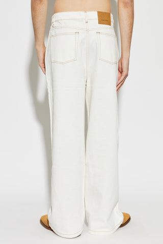 Ami Alexandre Mattiussi WHITE Straight-leg jeans 4