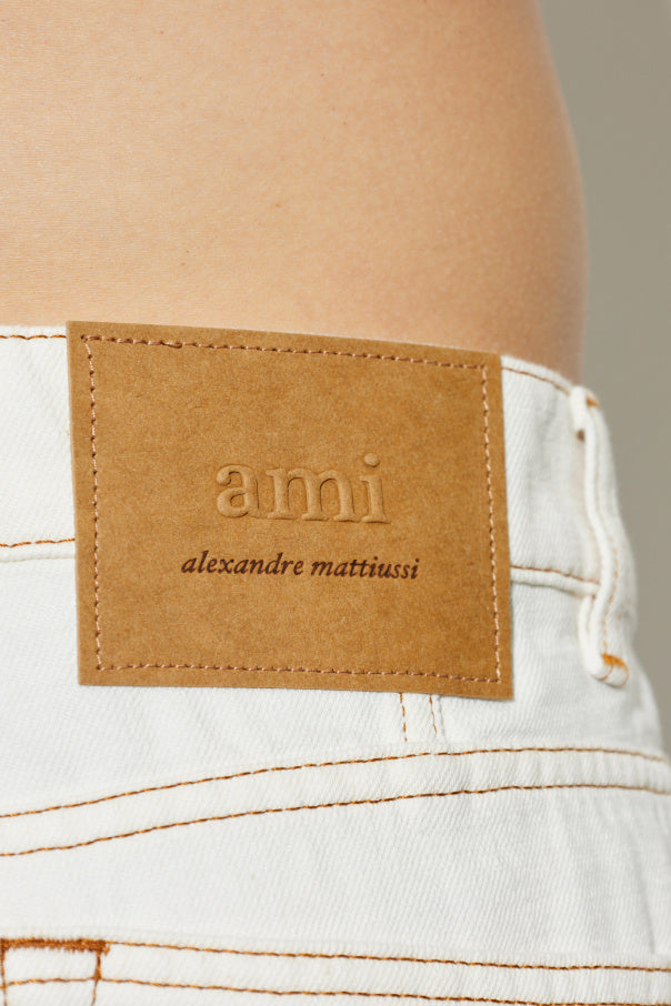 Ami Alexandre Mattiussi WHITE Straight-leg jeans 5