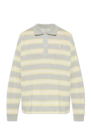 Ami Alexandre Mattiussi GREY Long sleeve polo 1