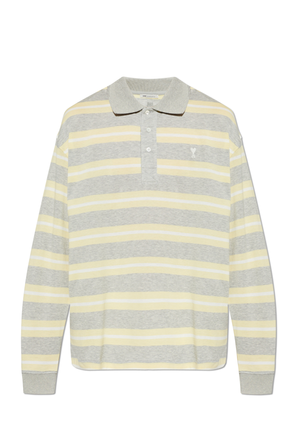Ami Alexandre Mattiussi GREY Long sleeve polo 1