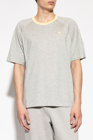 Ami Alexandre Mattiussi GREY T-shirt with embroidered logo 3