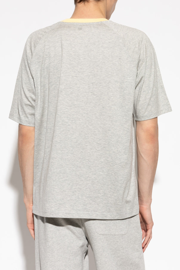 Ami Alexandre Mattiussi GREY T-shirt with embroidered logo 4