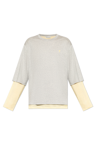 Ami Alexandre Mattiussi GREY Long-sleeve T-shirt 1