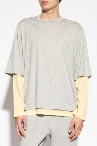 Ami Alexandre Mattiussi GREY Long-sleeve T-shirt 3