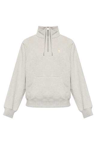 Ami Alexandre Mattiussi GREY Sweatshirt with embroidered logo 1