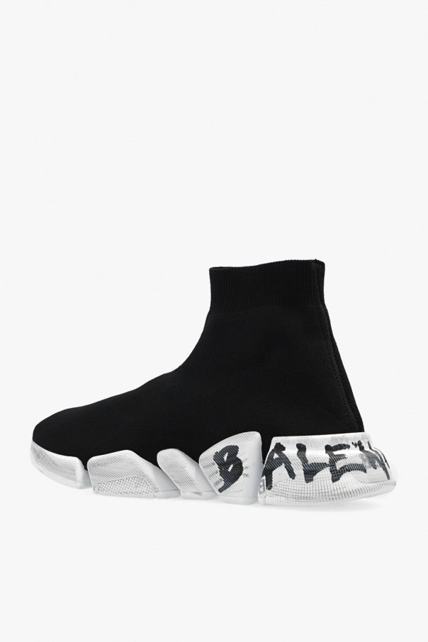 Balenciaga BLACK ‘Speed 2.0 graffiti’ sock sneakers 5