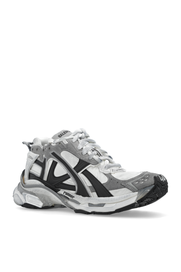 Balenciaga GREY ‘Runner’ lace-up sneakers 4