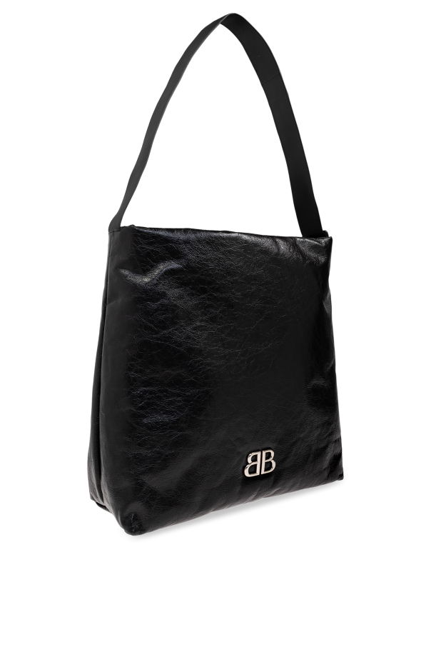 Balenciaga BLACK Shoulder Bag Monaco Large 4