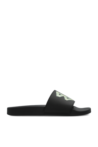 Balenciaga BLACK Slides with logo 1