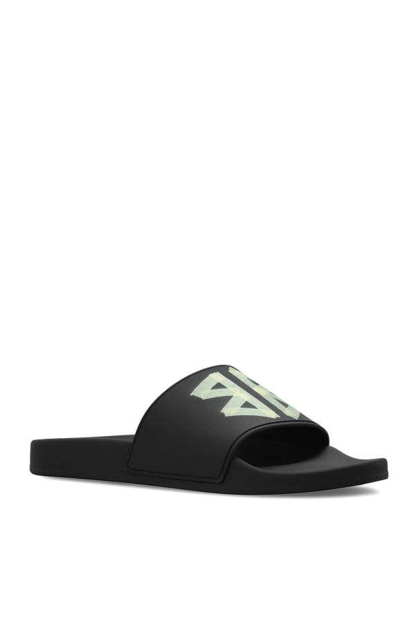 Balenciaga BLACK Slides with logo 4