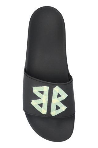 Balenciaga BLACK Slides with logo 6