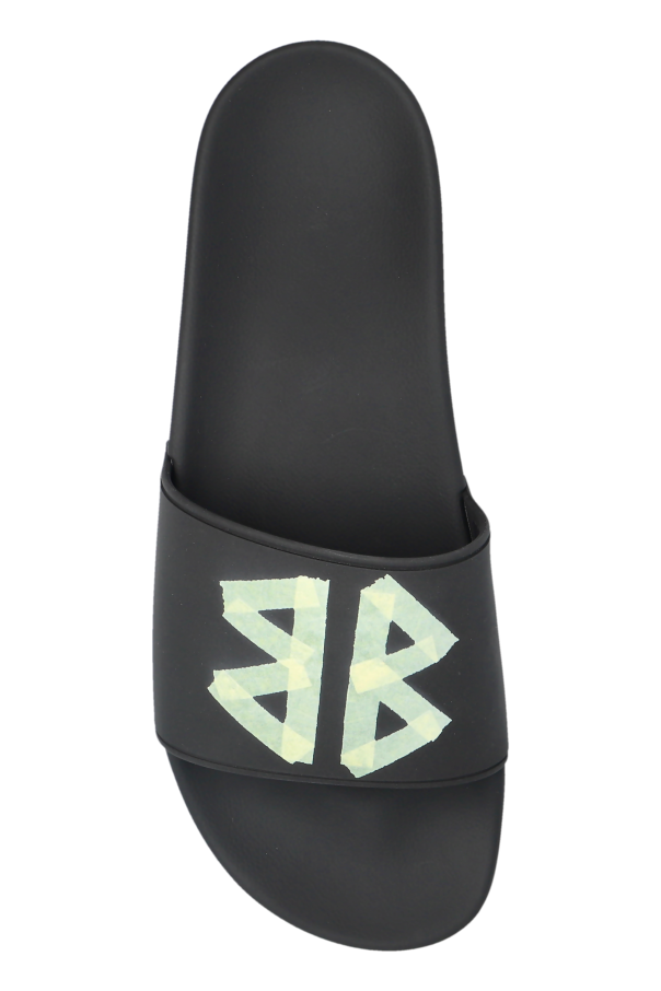Balenciaga BLACK Slides with logo 6