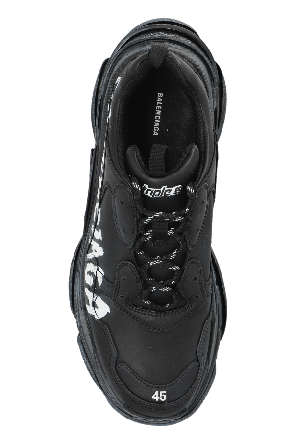 Balenciaga BLACK `TRIPLES S` sneakers 6