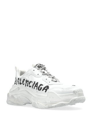 Balenciaga WHITE `TRIPLES S` sneakers 4
