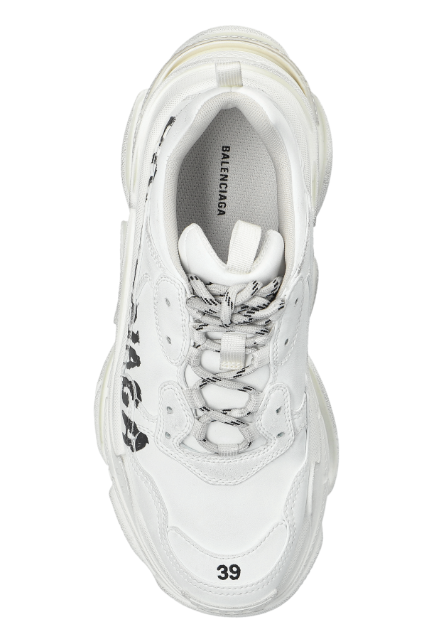 Balenciaga WHITE `TRIPLES S` sneakers 6